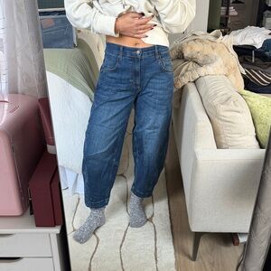 Women's Blue Cropped Jeans